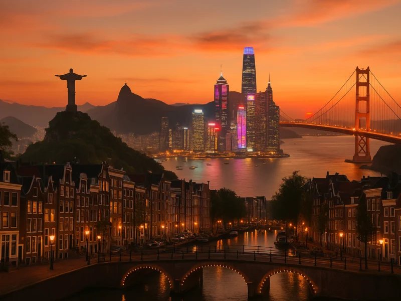 De 25 mooiste steden ter wereld