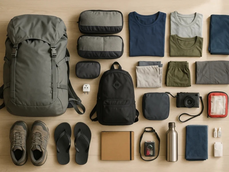 Praktische inpaklijst voor backpacken