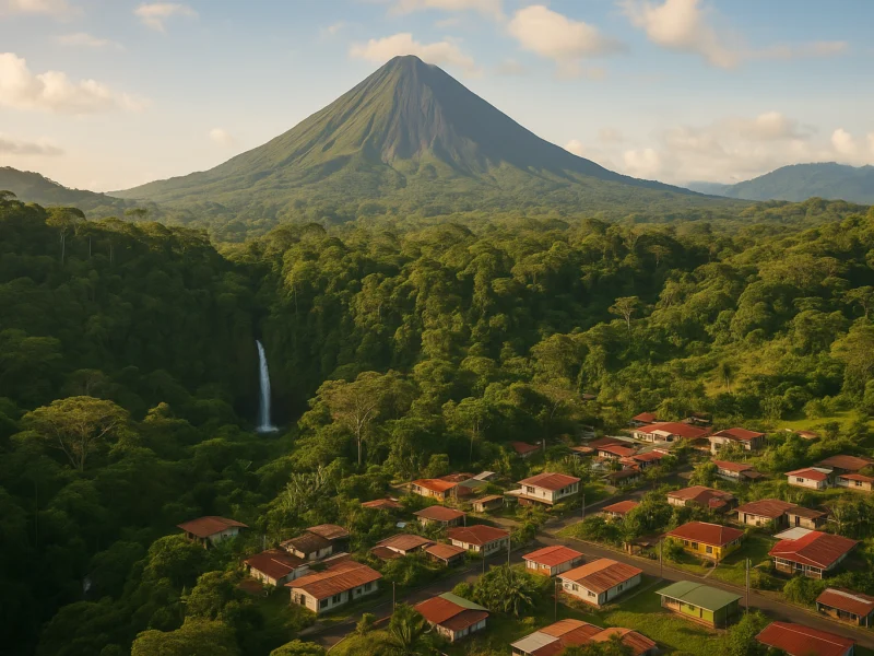 La Fortuna in Costa Rica: vulkaan, watervallen en hot springs