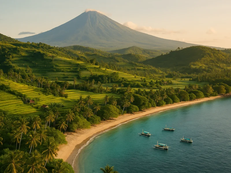 Lombok: groene rijstvelden, vulkanen en rustige stranden