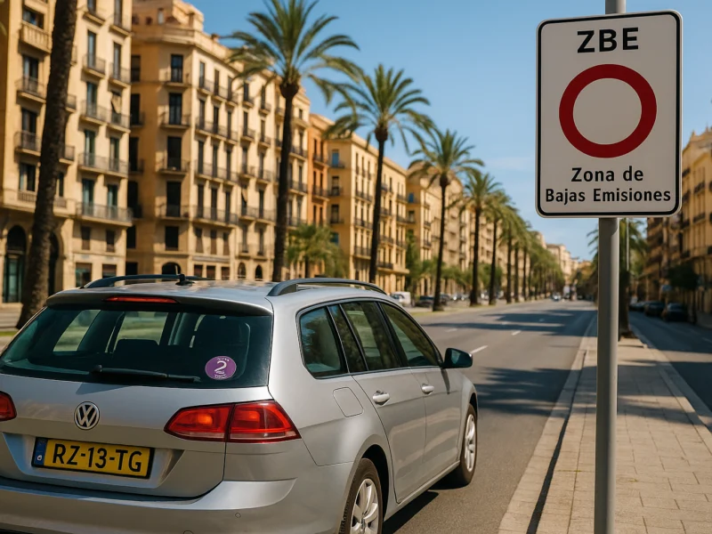 Milieusticker Spanje: zo zit het met milieuzones en buitenlandse auto’s