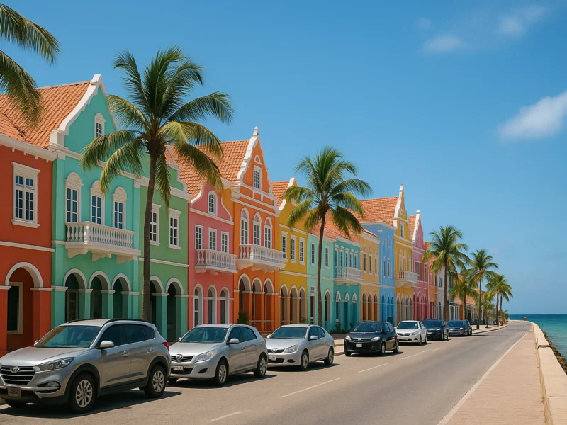 Oranjestad op Aruba: ontspannen stad aan zee