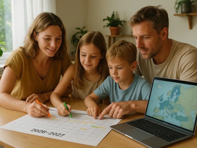 Schoolvakanties 2026-2027: handig overzicht voor je reisplannen