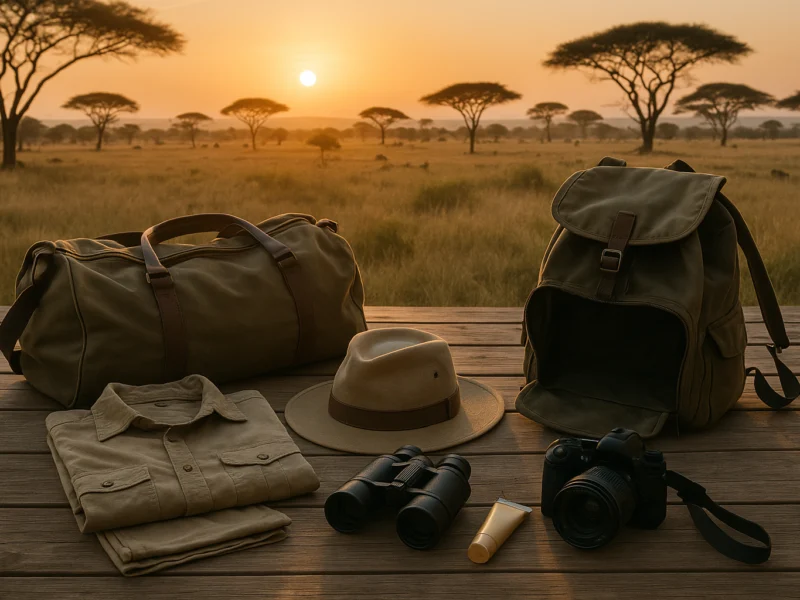Paklijst voor je safari in Tanzania